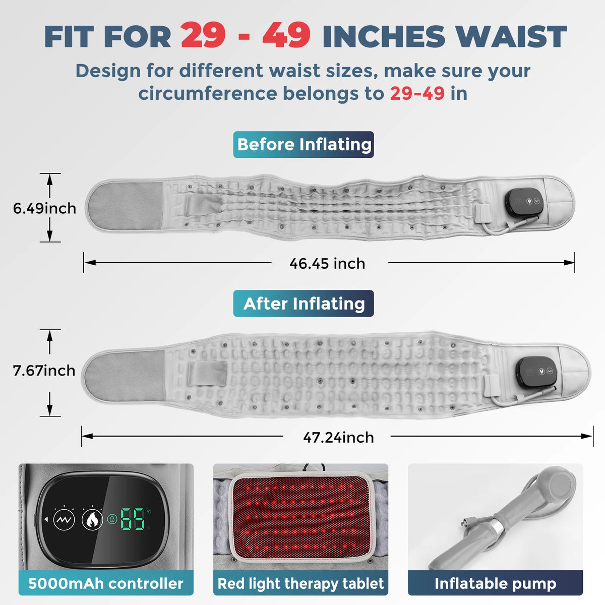 Revarox AirRelief™ Lumbar Comfort Belt