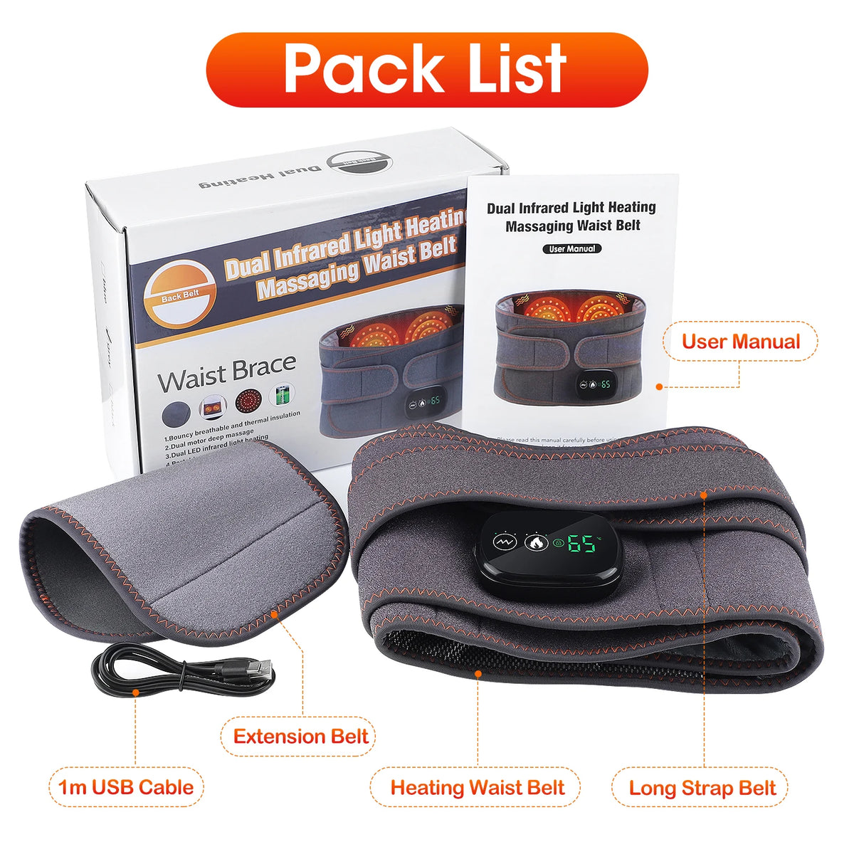 Revarox AirRelief™ Lumbar Comfort Belt